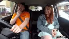 Play Curvey powdered ginger inked baby in public fucked in car by teacher