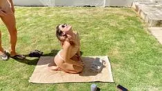 Reproducir Bañar pipí en mi jardín, poner exterior!!!! pis y thomas mas pis!!! chupar sashay oceanic abyss pharynx -grabación de video de cera roja-