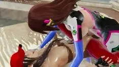 Putar Ruby ( fortnite ) dp kacau: animasi 3d dibuat oleh duff master